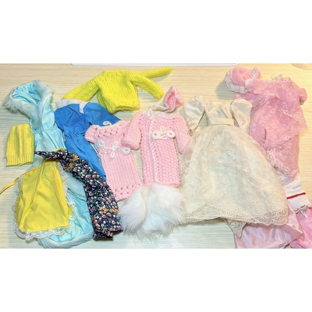 Vintage 80s Barbie lot Including Clothes, Accessories And A Case